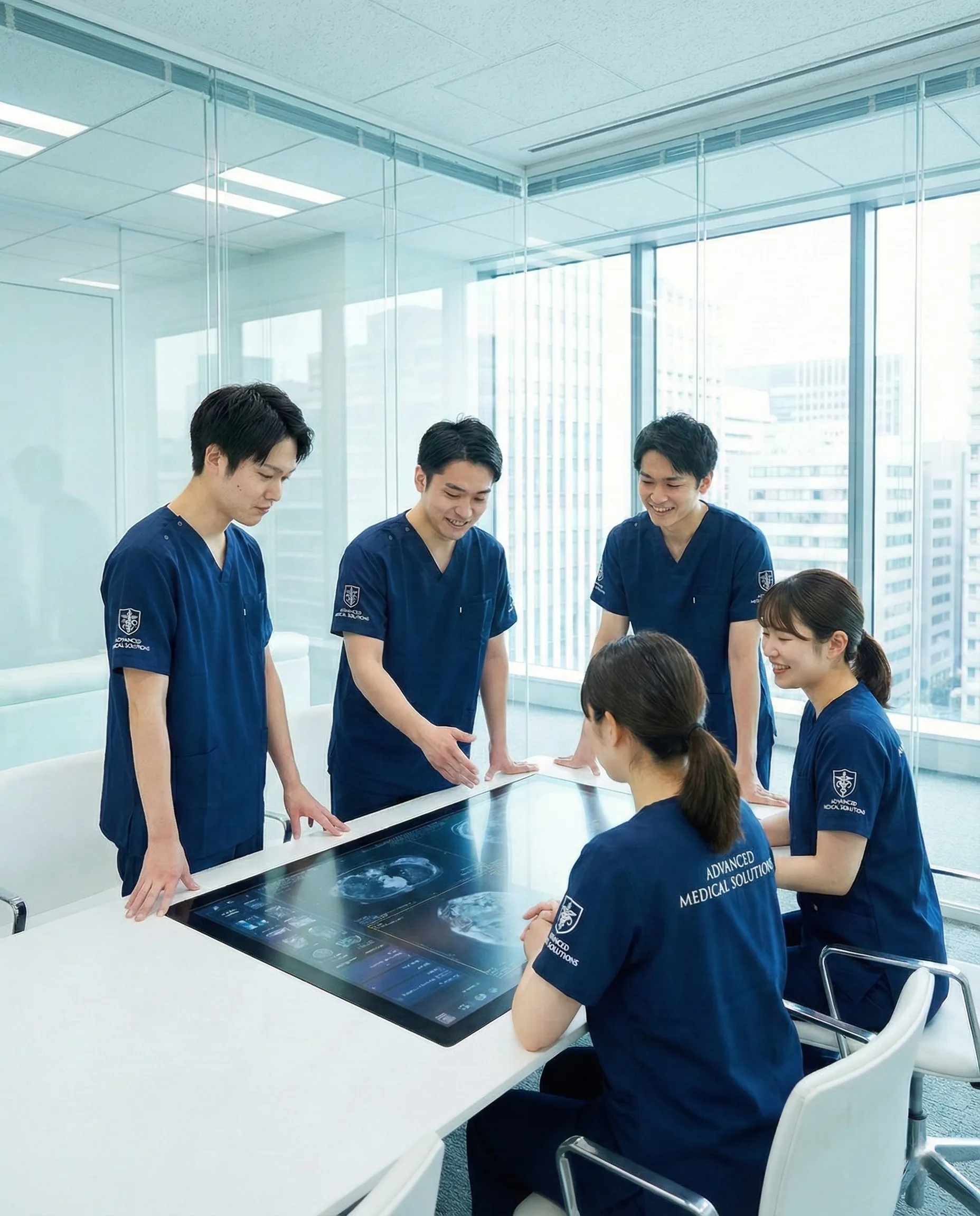 白衣を着た医師のポートレート