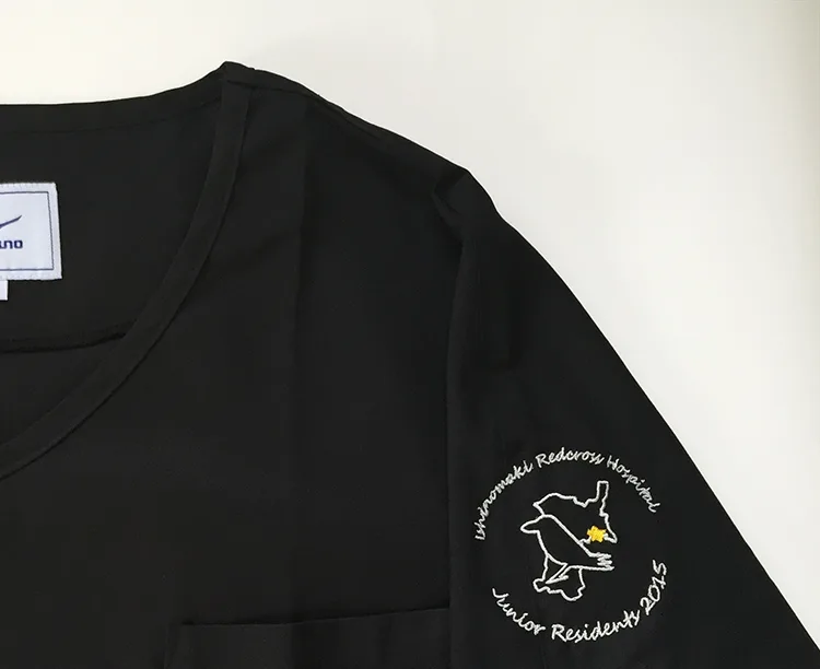 Ishinomaki Redcross Hospital Junior Residents 2015 の刺繍（ディテール）