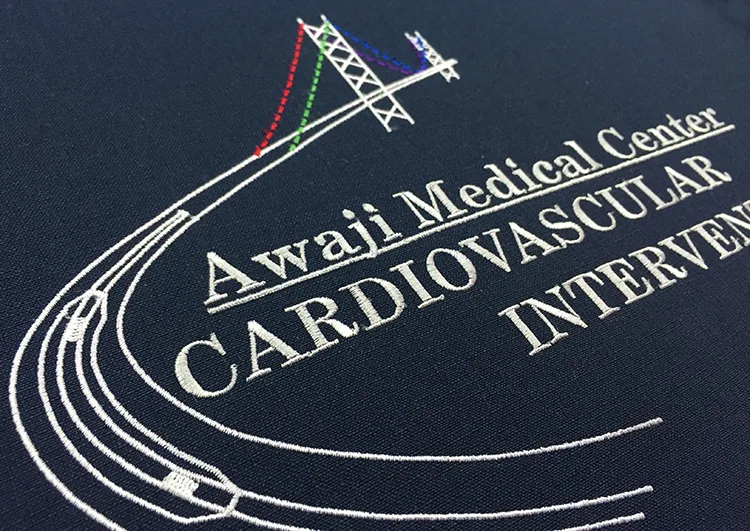 Awaji Medical Center CARDIOVASCULAR INTERVENTION TEAM の刺繍（ディテール）