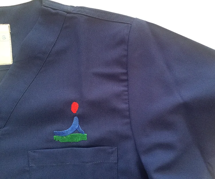 CHIBA HOKUSOH HOSPITAL 2014 RESIDENT の刺繍（ディテール）