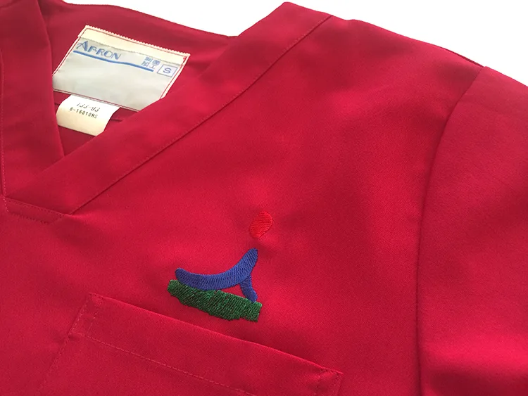 CHIBA HOKUSOH HOSPITAL 2014 RESIDENT の刺繍（ディテール）