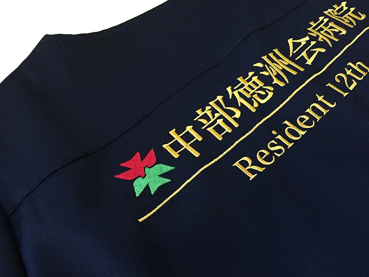 Resident 12th の刺繍（ディテール）