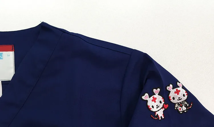 Fukushima Red Cross Hospital の刺繍（ディテール）