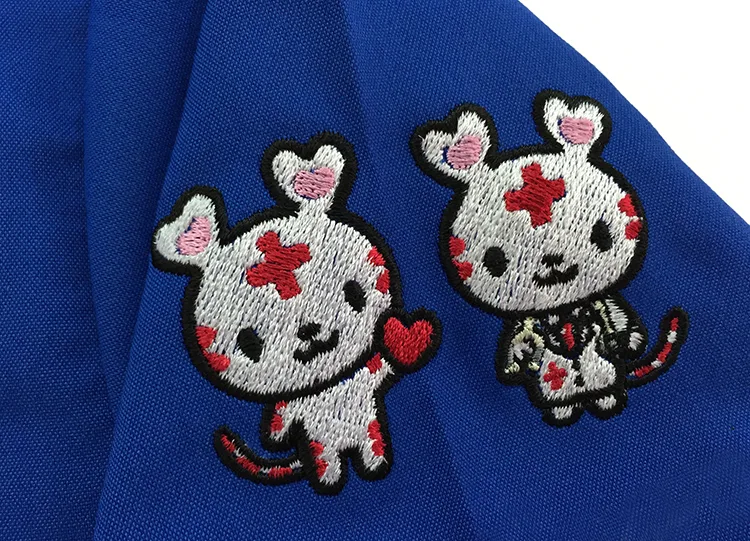 Fukushima Red Cross Hospital の刺繍（ディテール）