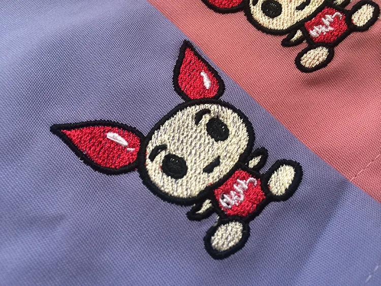 Fukushima Red Cross Hospital の刺繍（ディテール）