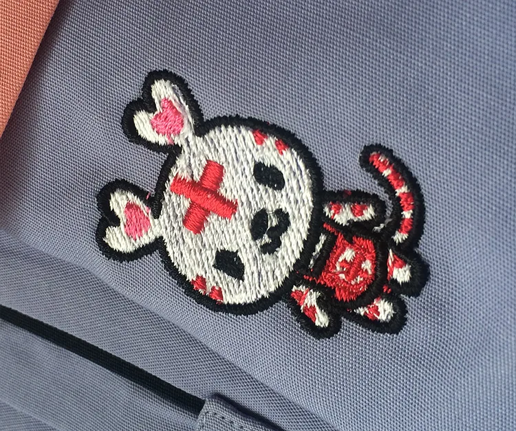 Fukushima Red Cross Hospital の刺繍（ディテール）