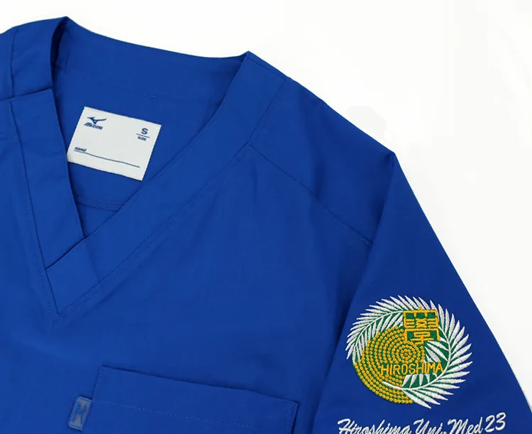 Hiroshima Univ. Med 23 の刺繍（ディテール）