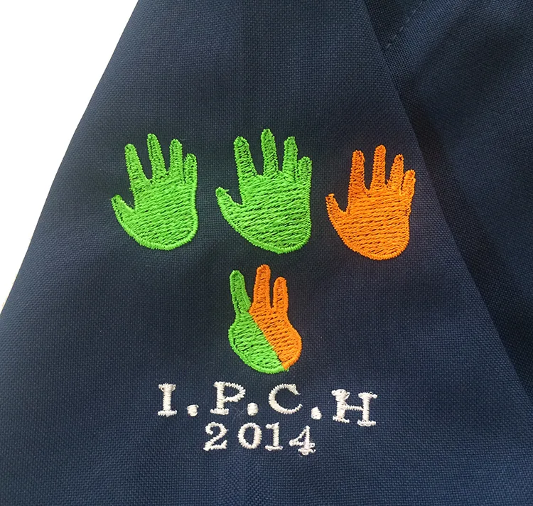 I.P.C.H.2014 の刺繍（ディテール）