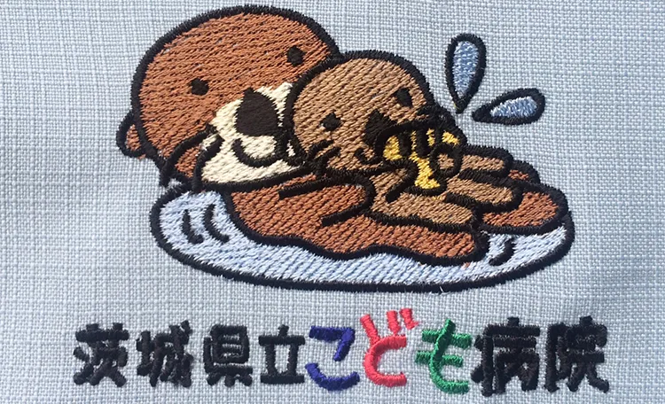 Children's Hospital のキャラクター・小児科。医療スクラブ・白衣に施した刺繍の実績