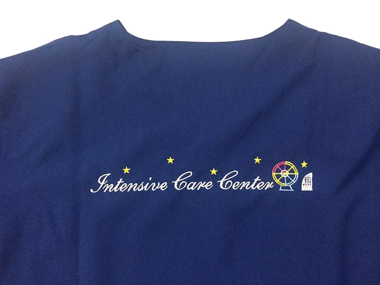Intensive Care Center / Give Take の刺繍（ディテール）