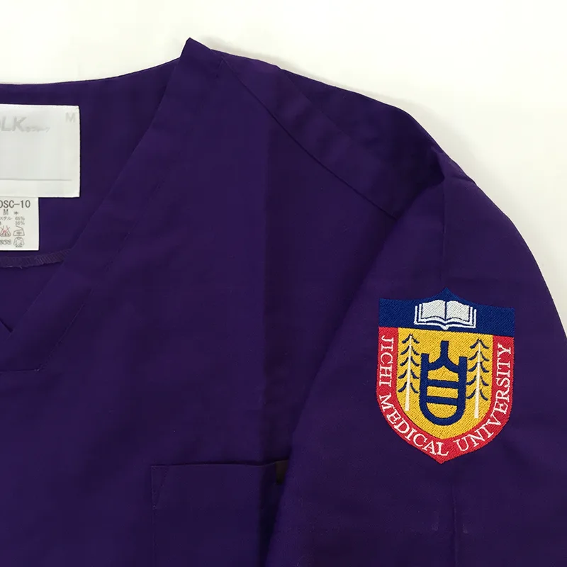 JICHI MEDICAL UNIVERSITY の刺繍（ディテール）