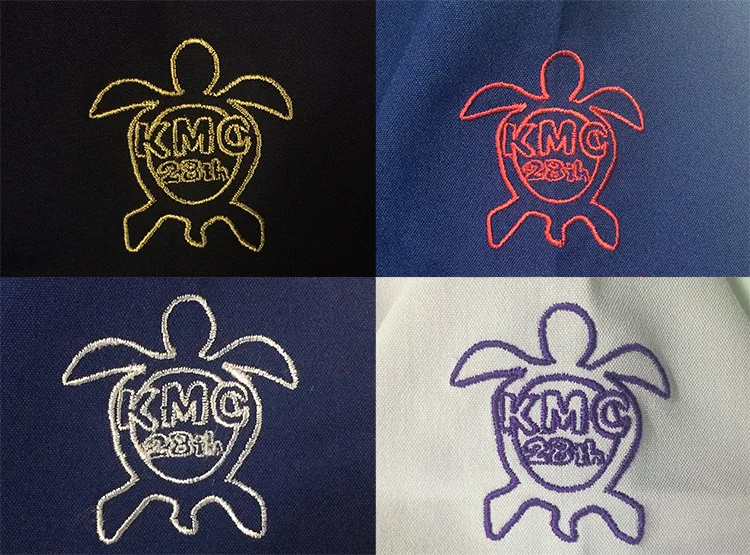 KMC 28th の刺繍（ディテール）