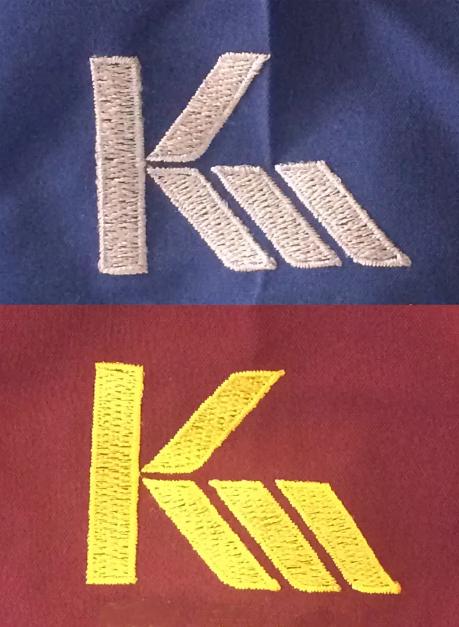 KMC 28th の刺繍（ディテール）