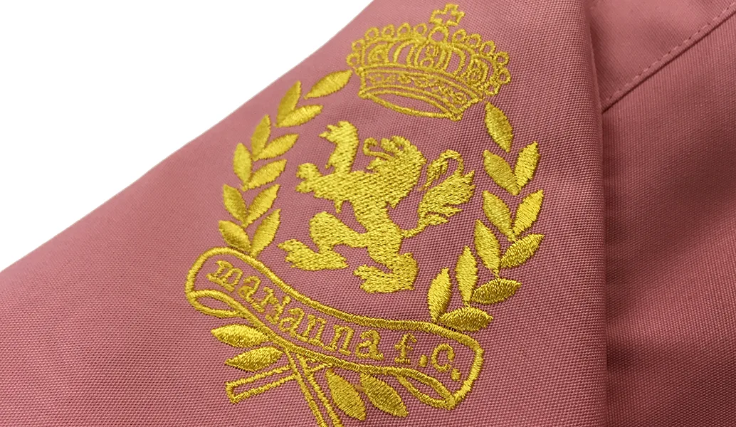 marianna f.c. の刺繍（ディテール）