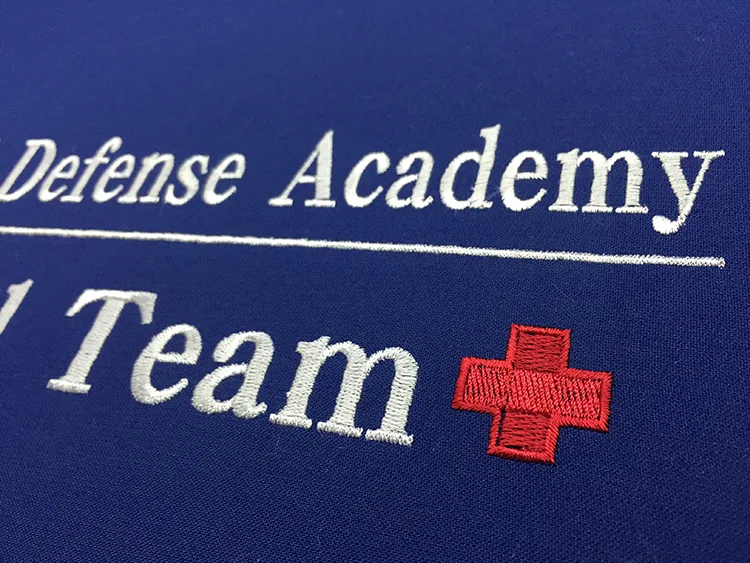 National Defense Academy Medical Team の刺繍（ディテール）