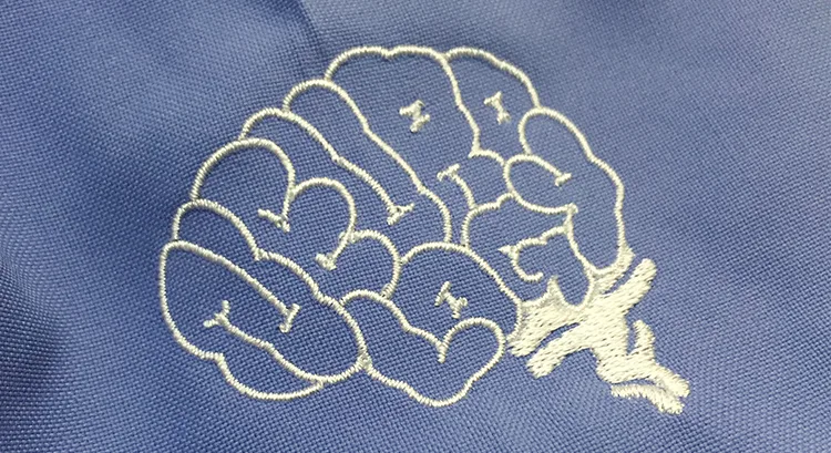 Neurology の刺繍（ディテール）