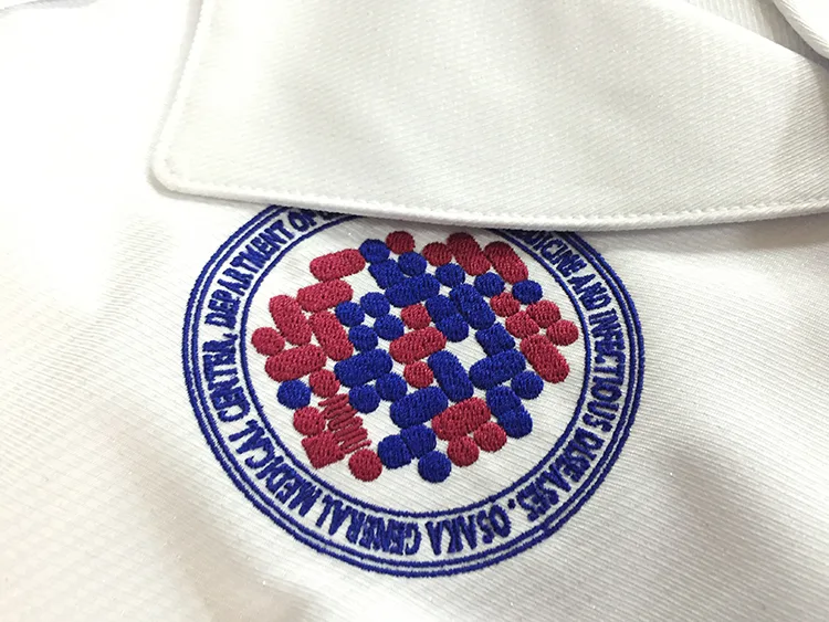 OSAKA GENERAL MEDICAL CENTER の刺繍（ディテール）