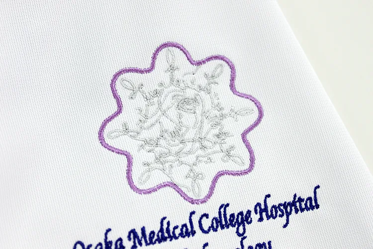 Osaka Medical College Hospital の刺繍（ディテール）