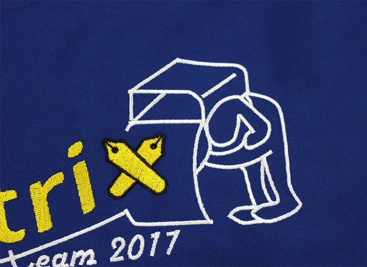 Pediatrix team 2017 の刺繍（ディテール）