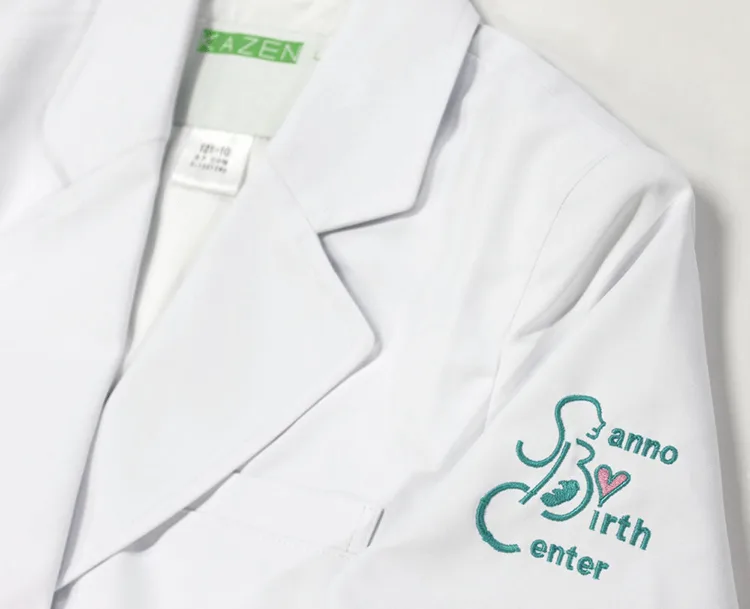 Sanno Birth Center の刺繍（ディテール）