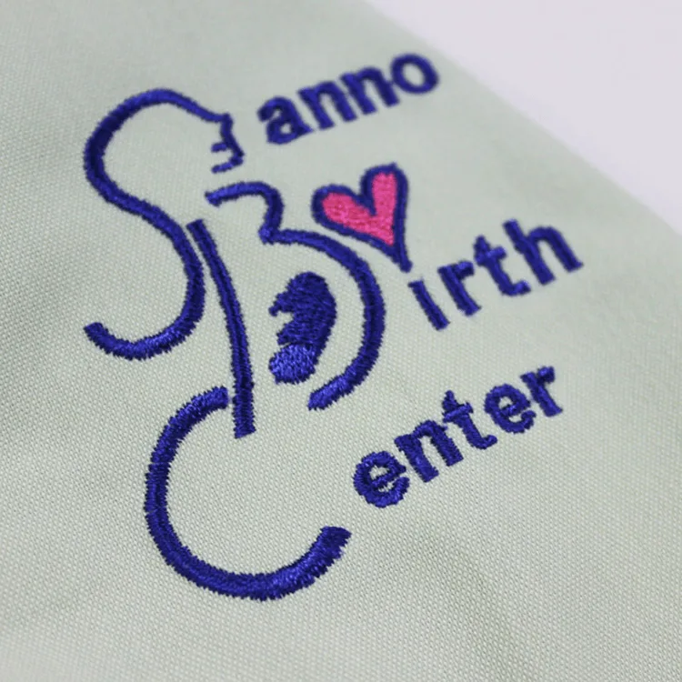 Sanno Birth Center の刺繍（ディテール）