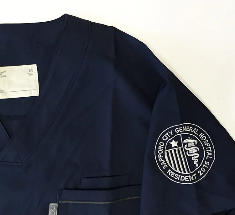 SAPPORO CITY GENERAL HOSPITAL RESIDENT 2015 の刺繍（ディテール）