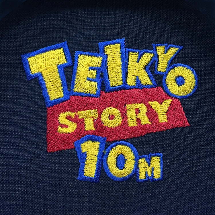TEIKYO 10M の刺繍（ディテール）