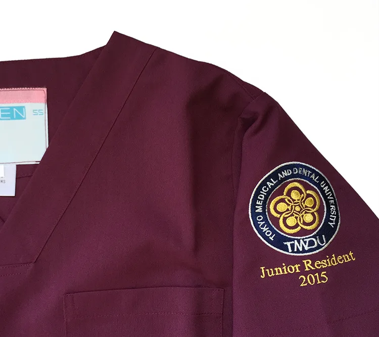 TMDU Junior Resident 2015 の刺繍（ディテール）