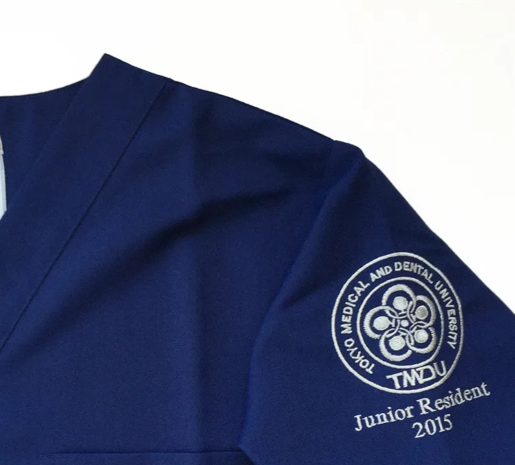 TMDU Junior Resident 2015 の刺繍（ディテール）
