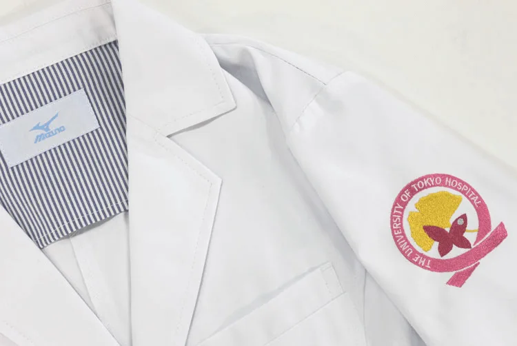 TOKYO UNIVERSITY HOSPITAL の刺繍（ディテール）