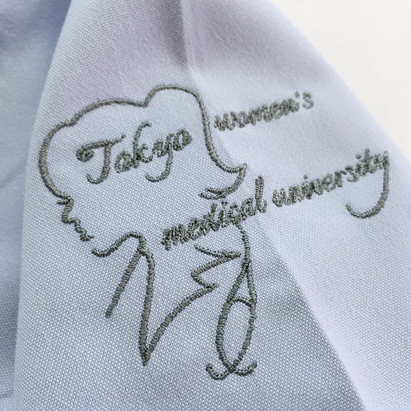 Tokyo women’s medical university の刺繍（ディテール）