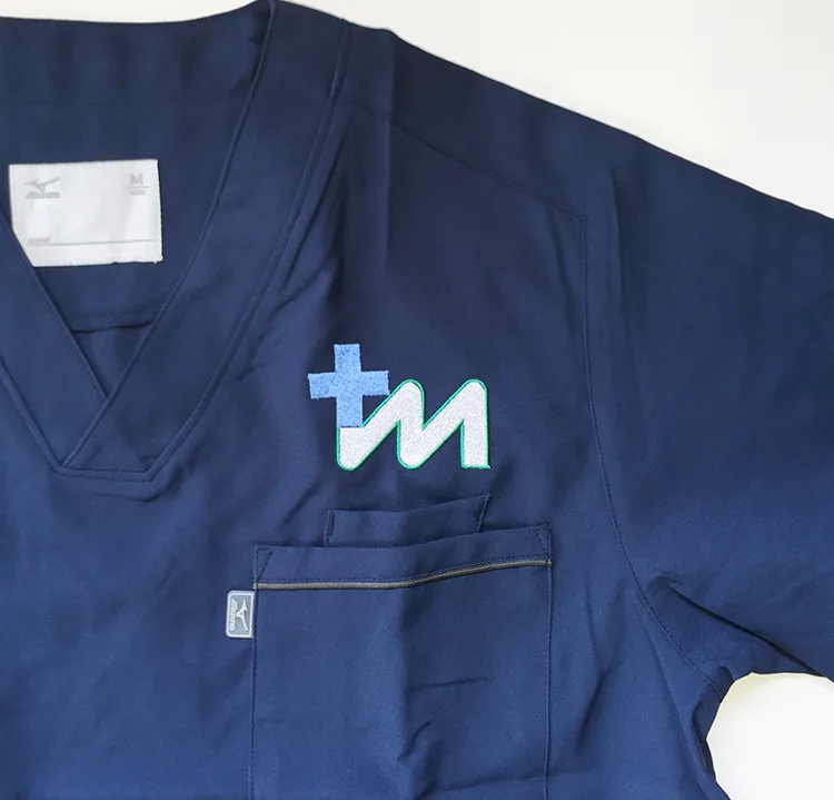 Tsukuba Medical Center Hospital の刺繍（ディテール）