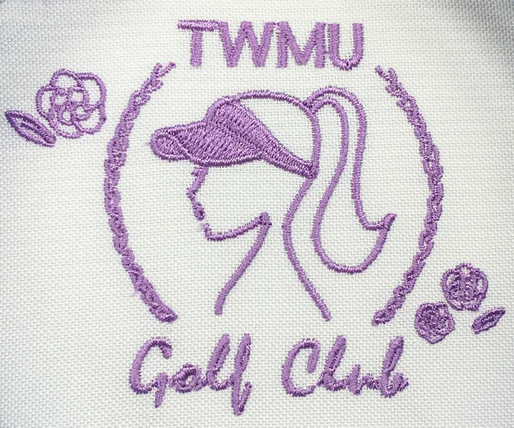 TWMU Golf Club の刺繍（ディテール）