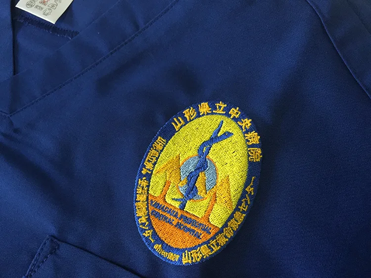 YAMAGATA PREFECTURAL CENTRAL HOSPITAL の刺繍（ディテール）