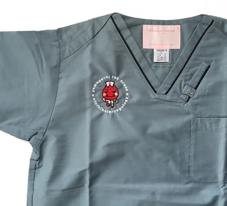 Yamaguchi Red Cross の刺繍（ディテール）