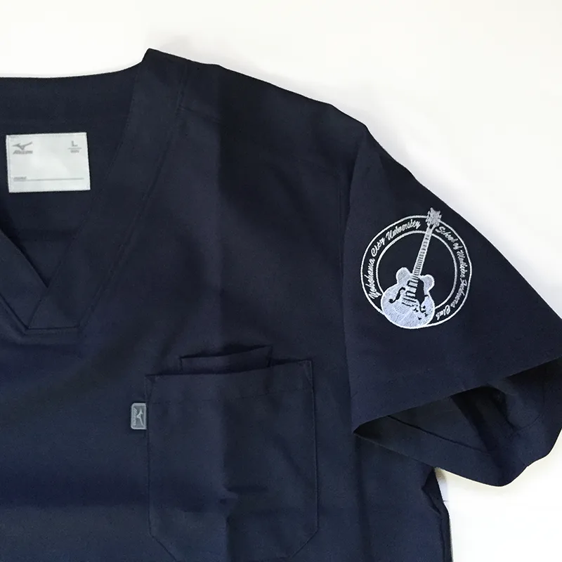 Yokohama City University  School of Medicine Fukuura Club の刺繍（ディテール）
