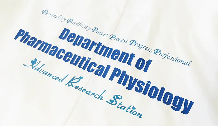 Department of Pharmaceutical Physiology のプリント（ディテール）