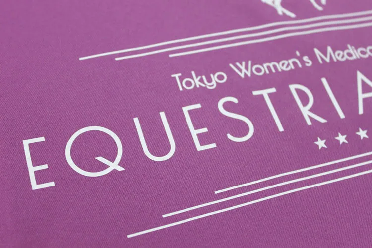 Tokyo Women’s Medical University EQUESTRIAN CLUB のプリント（ディテール）